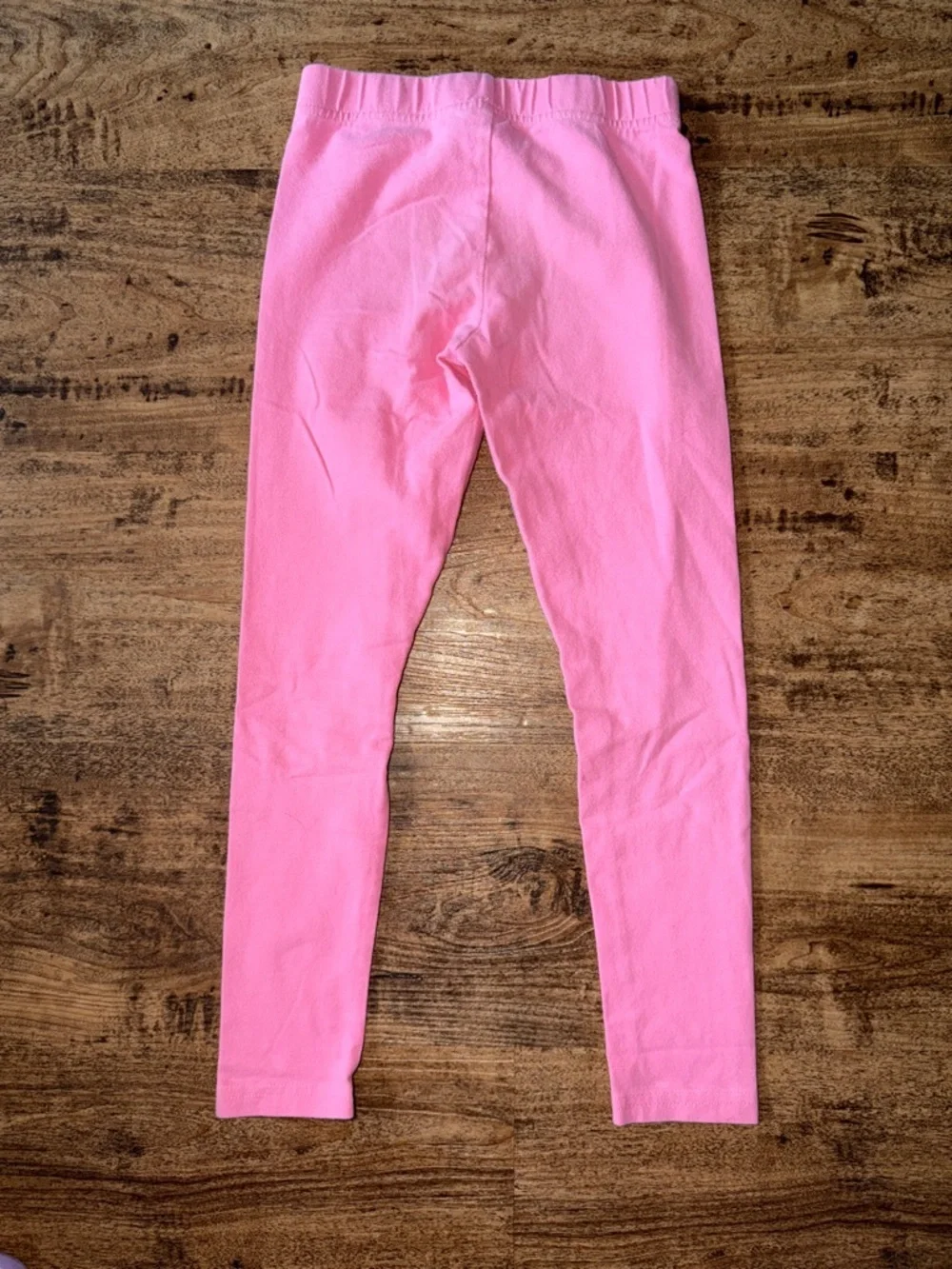 Girls' Pink Stretch Leggings - Comfortable Everyday Bottoms size 7